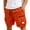 A-Orange819, variant on XIAONU Men's Cargo Athletic Shorts Drawstring Waist Zipper Pockets Daily Shorts