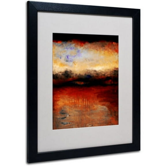Trademark Fine Art 'Red Skies at Night' Matted Framed Art by Michelle Calkins