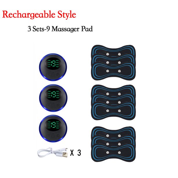 Masajeador eléctrico inteligente para cuello, parche de masaje portátil para vértebra Cervical, EMS, recargable, relajación muscular, alivio del dolor, envío directo