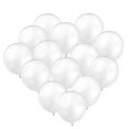 thumbnail image 3 of unbranded  100 Pcs Birthday Latex Balloon Pearl White Balloons Decoration Hollow Decorations, 3 of 8
