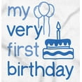 thumbnail image 2 of My Very First Birthday One Year Old Romper Boys or Girls Infant Baby Brisco Brands 18M, 2 of 6