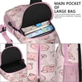 thumbnail image 4 of Artistic Pig Print Sling Backpack Lightweight Crossbody Daypack with Cute Farm Animal Cartoon Pattern Watercolor Floral Abstract Design Funny and Aesthetic Anti-theft Travel Bag for Outdoor Gym Daily, 4 of 6