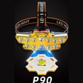 thumbnail image 3 of Kuymtek 12LED Potente linterna de pesca nocturna Linterna de largo alcance recargable por USB, 3 of 9