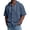 Navy-30317BB, variant on Hearthz Waffle Hoodies for Men Drawstring Short Sleeve Casual Button Down Shirts for Men Lightweight Gym Basketball Basketball Jersey Khaki XL