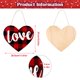 thumbnail image 3 of Decoración De La Puerta En Forma De Corazón Que No Se Desvanece Placa De Pared A Cuadros Roja Y Negra Decoraciones Del Día De San Valentín Decoración De La Puerta Delantera De Madera Para La Tienda De Muyoka Hogar, 3 of 6