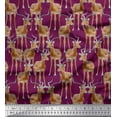 thumbnail image 1 of Soimoi Cotton Cambric Fabric Reindeer Animal Decor Fabric Printed Yard 42 Inch Wide, 1 of 3