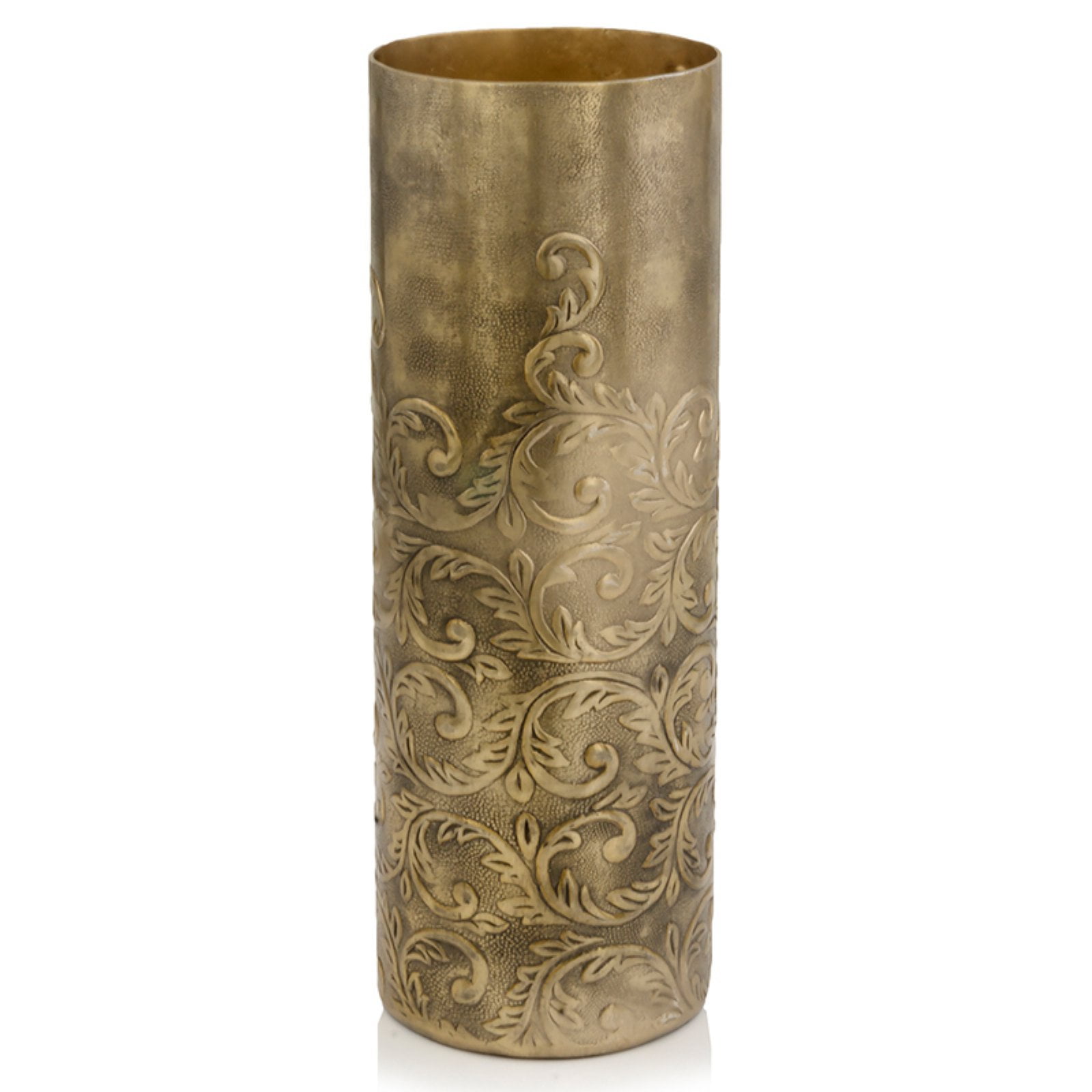 Modern Day Accents Cachemir Gold Cylinder Vase