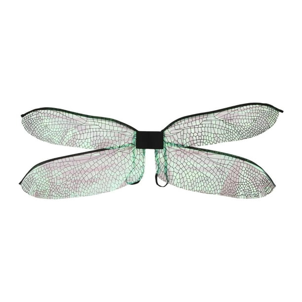 Cosplay de princesa con alas de libélula para carnaval, espectáculos, fiestas y Halloween. negro
