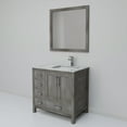 thumbnail image 5 of Lexora Home Jacques 36" Carrara Marble Top Single Vanity in Distressed Gray, 5 of 9