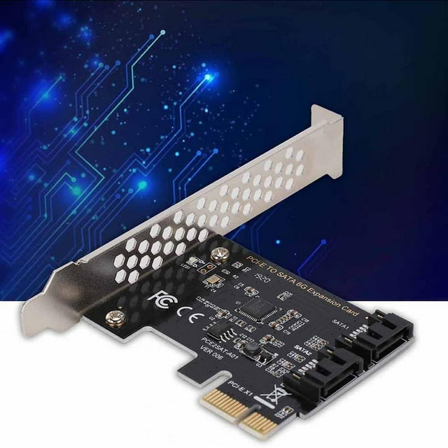 Adaptateur PCIE, PCI Express vers 3.0 Adaptateur 2 Ports PCI Express 6Gbps Adaptateur d'Expansion Conforme aux Spécifications PCIE 2.0
