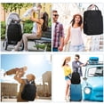 thumbnail image 2 of Ficcug Diaper Bag Backpacks,Waterproof Large Capacity Baby Nappy Bag for Boys Girls,Unisex Baby Travel Portable Baby Changing Bag for Mom Dad,Black, 2 of 6