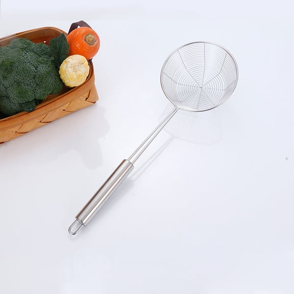 LIFKOME Stainless Steel Oil Strainer with Handle, Fine Mesh Filter for Kitchen Cooking and Frying, 14CM Diameter