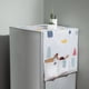 thumbnail image 5 of Funda de plástico PEVA para refrigerador con 6 bolsillos, resistente al aceite, para refrigerador y lavadora, con estampado de hojas verdes., 5 of 8