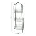 thumbnail image 4 of DecMode Black Metal Farmhouse Storage Cart 41", 4 of 9