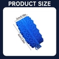 thumbnail image 3 of LGCASL 10 Yards Lace Ribbon 15mm Wide Trim Diy Fabric Decorative Sewing Rope Lace Cloth Strips Earrings Clothing Decoration Diy Handmade Hair Accessories Hairbands, 1 Roll of Lace Ribbon Blue, 3 of 7