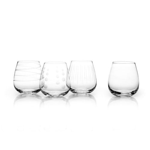 Mikasa Cheers Stemless Wine Glasses, Set Of 4