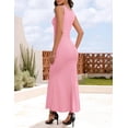 thumbnail image 3 of Vestido formal ZESICA 2025 de verano maxi sin mangas para mujer, 3 of 7