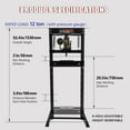 thumbnail image 2 of Hydraulic Press, 12 Ton H-Frame Garage Floor Adjustable Shop Press With Stamping Plates To Bend, Straighten, Or Press Parts, Install Bearings & U-Joints, 2 of 6