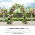 thumbnail image 4 of Minkissy Adjustable Garden Arch Trellis Arbor Iron Green Rack 1 Set 94.5X55in, 4 of 7