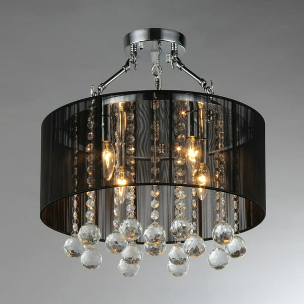 Tiara Crystal Chandelier Com, Tiara 3 Light Crystal And Chrome Chandelier With K9