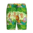 thumbnail image 4 of Wukai African Animals in the Jungle Men’s Short Pajama Pants With Pockets Soft Sleep Pj Shorts for Men-Small, 4 of 6