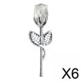 thumbnail image 1 of Estatuilla de mesa,Vidrio Rosa Flor Regalo Su Esposa Hija,Romántico San Valentín Regalo Mujer Amigos Hermana,Regalo de boda del aniversario de la flor artificial,Ornamento del regalo del, 1 of 8