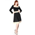 thumbnail image 2 of Evanese Women's Casual Two Tone Long Sleeve Knee Length A Line Day Dress, 2 of 4
