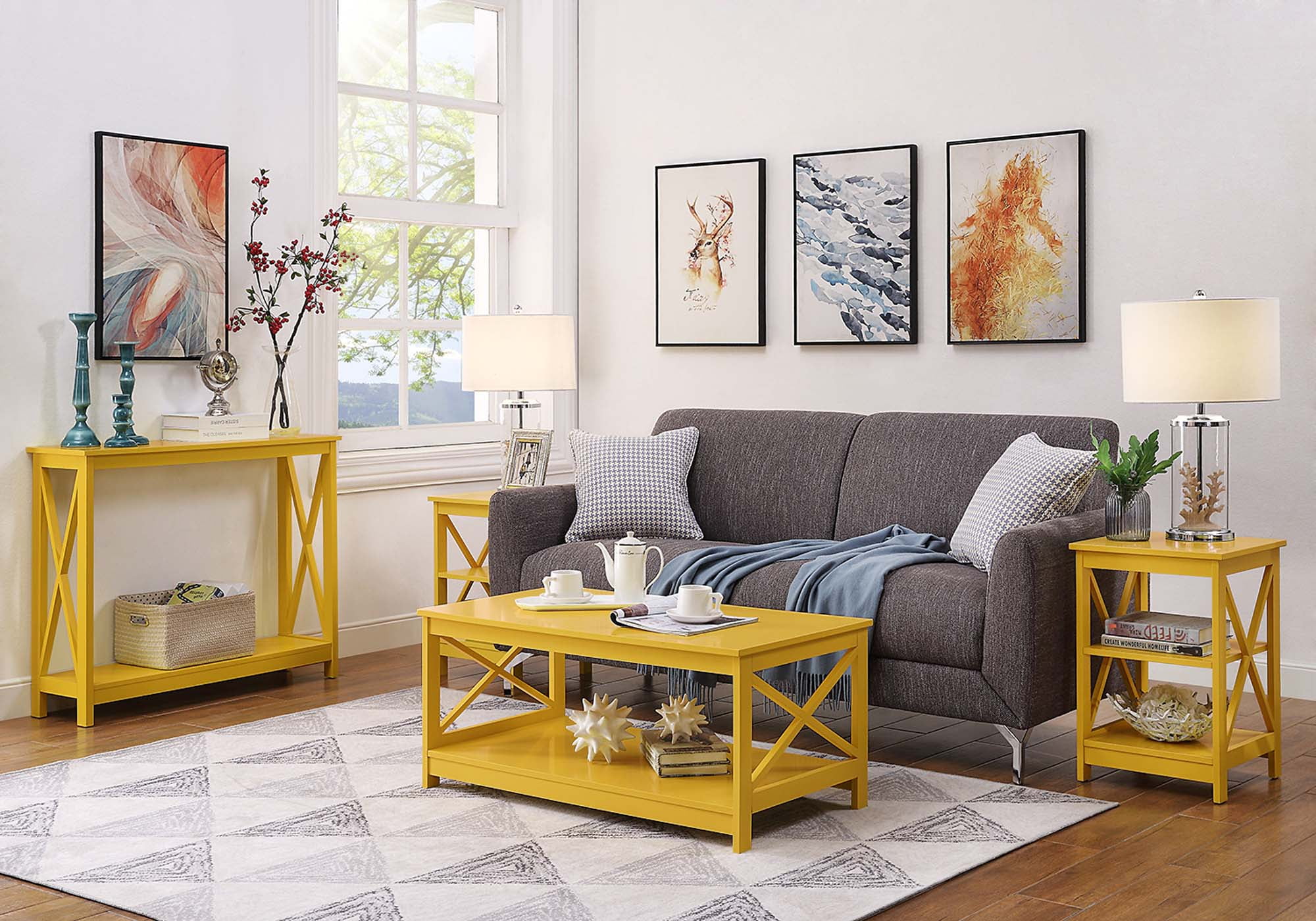 Convenience concepts oxford 2024 square coffee table