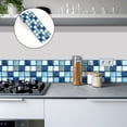 thumbnail image 2 of 2 Rolls Peel and Stick Wallpaper Border,Square Tile Pattern Self Adhesive PVC Wallpaper Decorative for Bedroom Kitchen Living Room Home Decor, 2 of 7