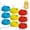 9 Pcs, variant on Fountwell Reusable Plastic Soda Can Covers 2.4 Inch Standard Size Protector for Drinks