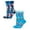Blue1 1PCS & Blue2 1PCS, variant on 2 Pack Christmas Stockings Traditional Bulk Cartoon Dance Santa Snowman Mid Tube Socks Socks Christmas Tree Women's Socks One Size