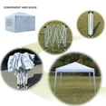 thumbnail image 3 of Resenkos Folding Tent for Party Wedding, 10FT Pop up Canopy Tent with Adjusted Height, 3 of 7