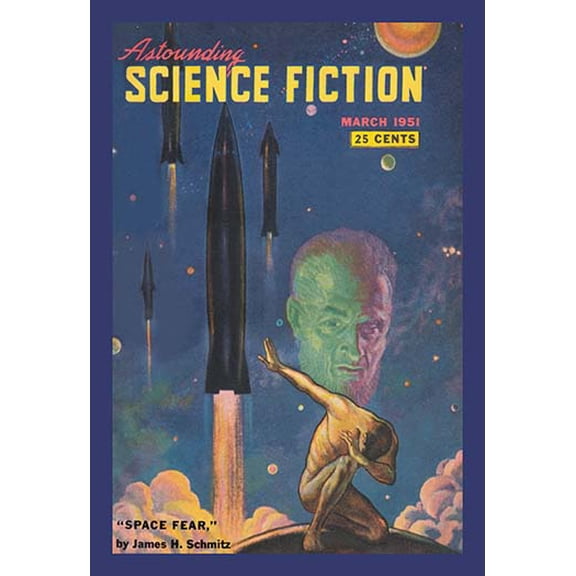 Astounding Science Fiction: Space Fear Fine art canvas print (20" x 30")