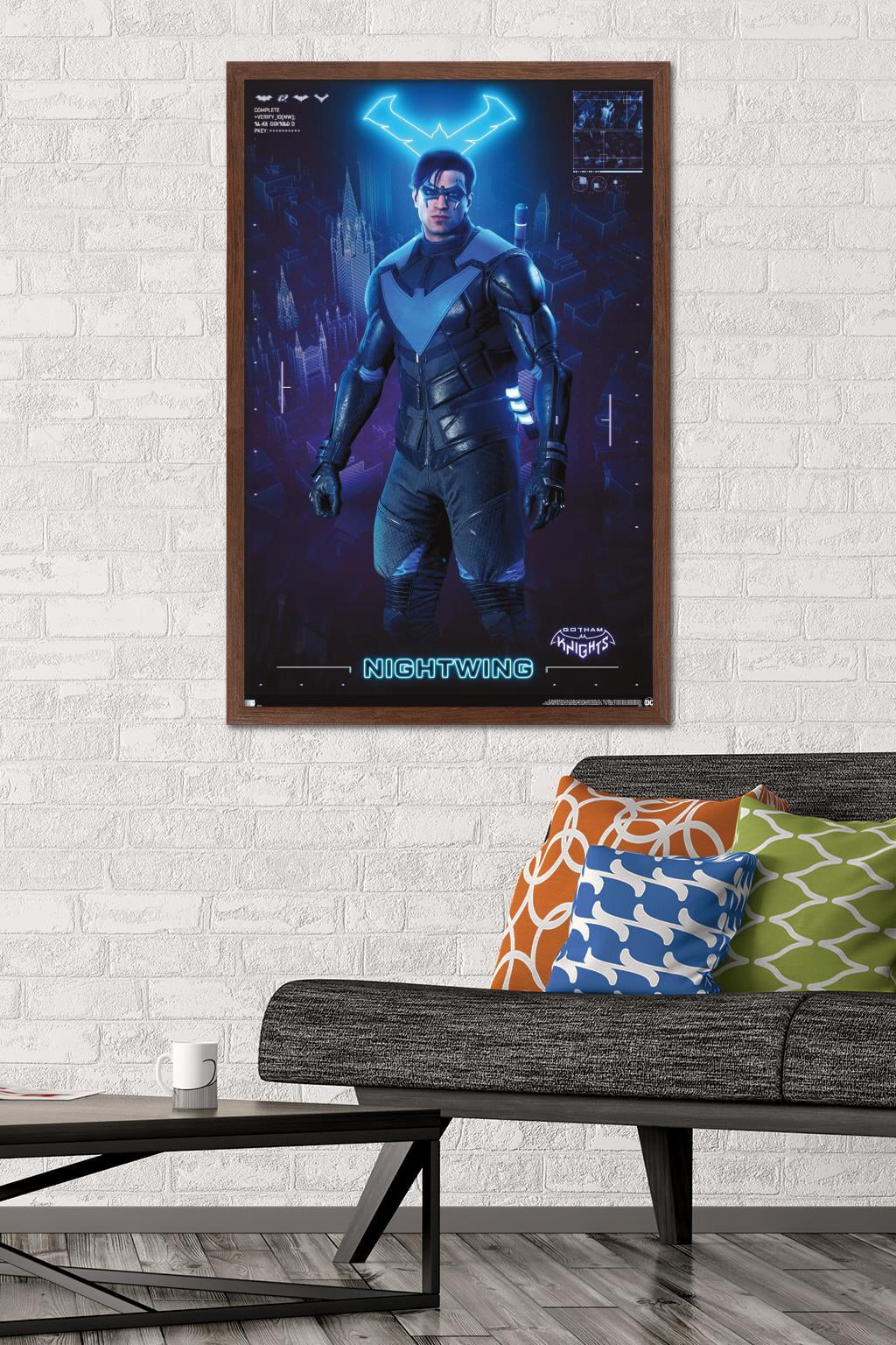 DC Comics Gotham Knights - Nightwing Wall Poster, 22.375" x 34" Framed