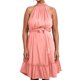 thumbnail image 1 of Vestido sin mangas con cinturón para mujer: diseño informal y elegante, detalles plisados, color liso, versátil para primavera/verano., 1 of 5