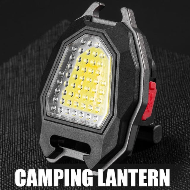 Luz de trabajo de emergencia con luz de llavero de bolsillo COB multifuncional (caja de color)