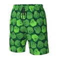 thumbnail image 4 of Logiee green Skull Print Mens Swim Trunks Quick Dry Board Shorts,Breathable Hawaii Beach Shorts Swimwear Bathing Suits-X-Large, 4 of 6