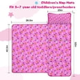 thumbnail image 5 of Pink Halloween Pattern Toddler Nap Mats for Kids Preschool,50"x20" Sleeping Mat Bag or Kids,Toddler Sleeping Bag,Toddler Nap Mat or Daycare, 5 of 6