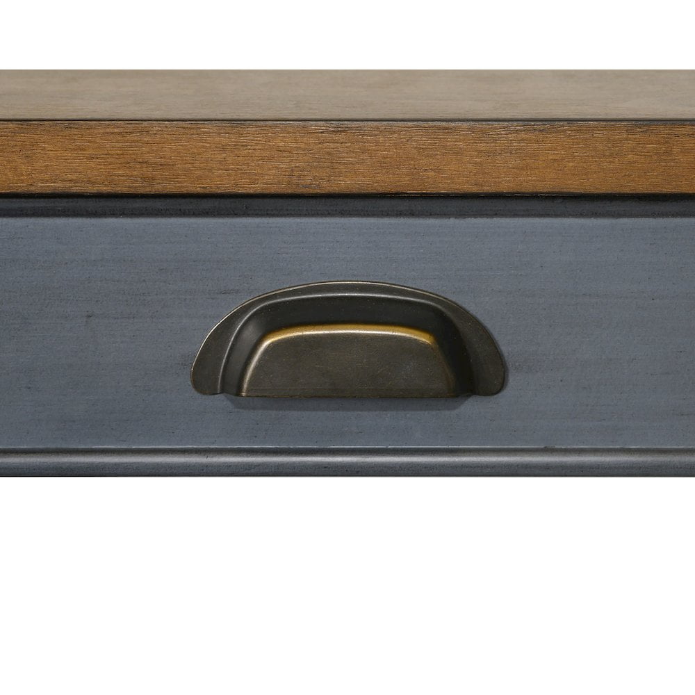 Farmhouse Wood Writing Desk Writing Table Blue Wood