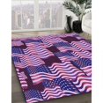 thumbnail image 2 of Patterned Dark Magenta Purple Rug, pat2933pur, 2 of 8