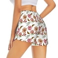 thumbnail image 3 of Disketp Rose Flowers Print Women's Shorts Workout Shorts for Athletic Gym Running Shorts with Phone Pockets Small, 3 of 8
