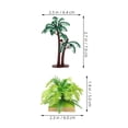 thumbnail image 2 of FOMIYES 20Pcs Assorted Color Plastic Palm Trees Realistic Artificial Coconut Palm Decor, 2 of 8