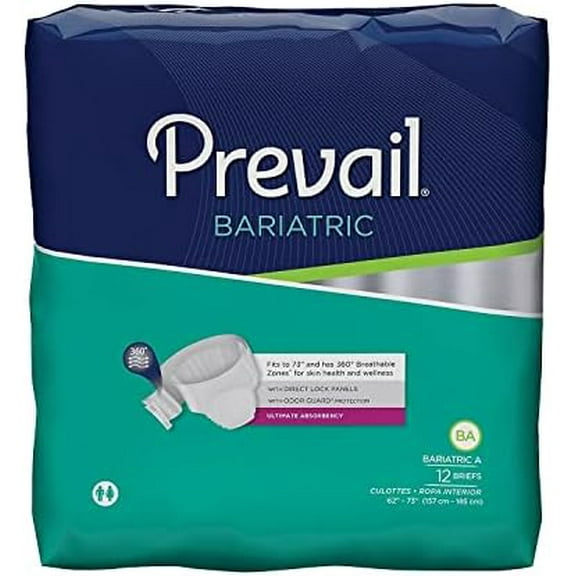 Prevail Specialty Brief, Bariatric A, 2X-Large, Heavy Absorbency, PV-017 - Case of 48