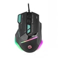 thumbnail image 1 of Mouse Gamer Getttech GPM-RGBWR-G1-BK Iluminación RGB 7200 DPI Ajustable 8 Botones Personalizables Alámbrico 1.5M negro, 1 of 7