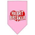 thumbnail image 5 of Heart Breaker Screen Print Bandana White Small, 5 of 10