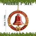 thumbnail image 3 of USA 250th Anniversary Bell Ornament - 3D Red & Gold Commemorative Hanging Decor, Elegant Doorbell for Patriotic Holidays, Christmas Tree, Collectors Gift, Enamel Crafted Detailing, 3 of 6
