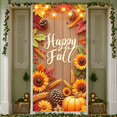 thumbnail image 4 of Autumn Leaves Pumpkin Banner Fall Harvest Decoration Sunflower for Thanksgiving Celebration Seasonal Decor Outdoor Decor, 4 of 9