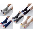 thumbnail image 7 of LOFIR Toe Socks for Men, Cotton Athletic Running Ankle 5 Finger Quarter Mens Ankle Socks Size 7-10.5, 5 Pairs, 7 of 7