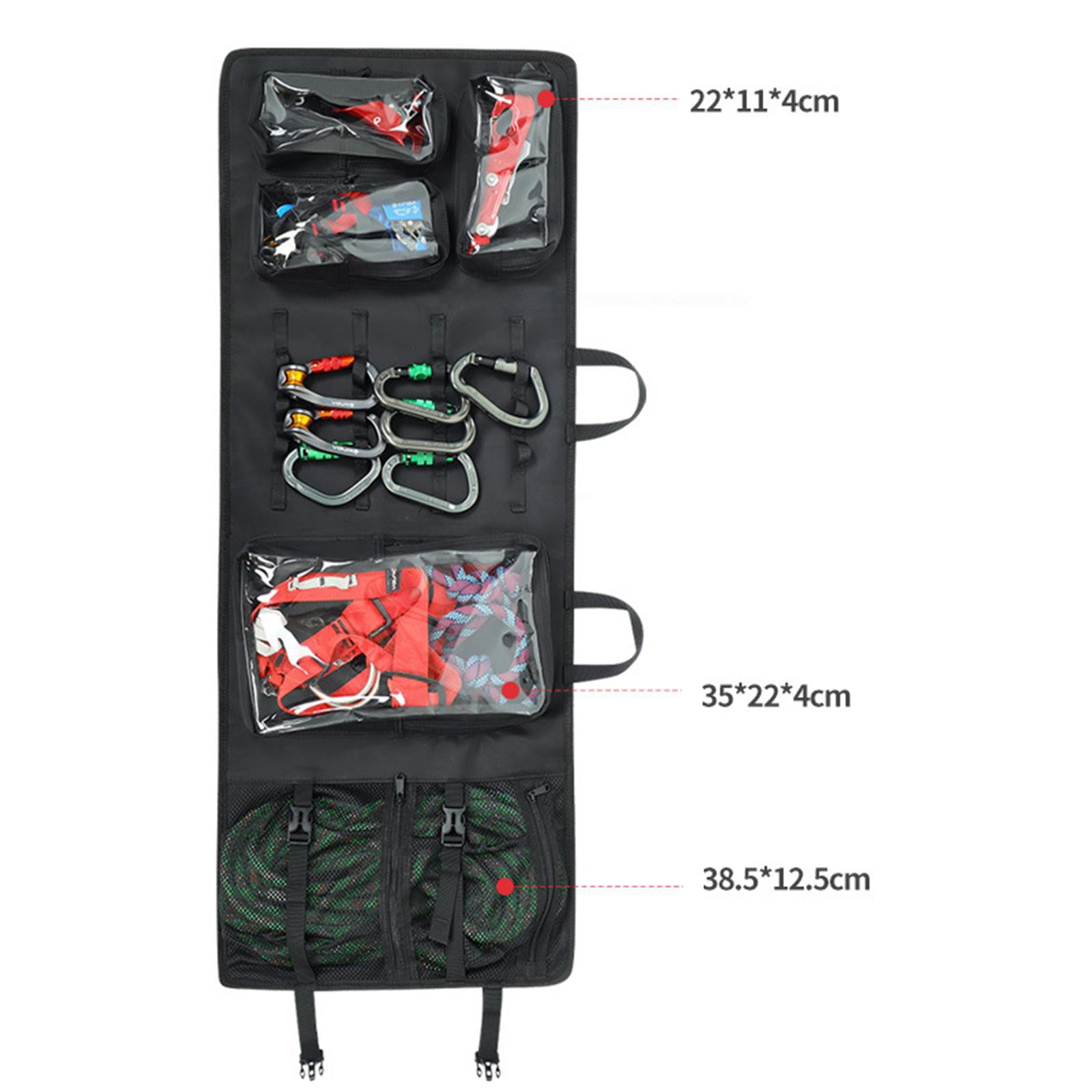 Colaxi Climbing Hanging Storage Bag Anti Scratch Bag Carry Pouch Roll up Foldable for Backpacking Travel Outdoor Ice Climb