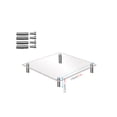 thumbnail image 2 of Transparent Acrylic Cake Display Stand | Square Dessert Tower with Lid | Metal Frame Tabletop Rack for Parties & Events, 2 of 3